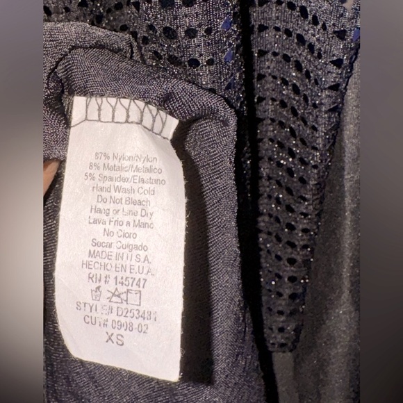 Fashion Nova Irreplaceable Metallic Mini Dress - Black/Copper, Size XS - Picture 7 of 8